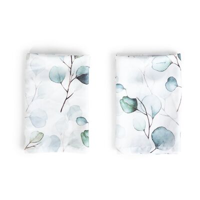 Carré de Mousseline Tencel Eucalyptus Bio (Lot de 2)