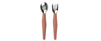 Couverts Inox Nature Rouge Lot de 2 1