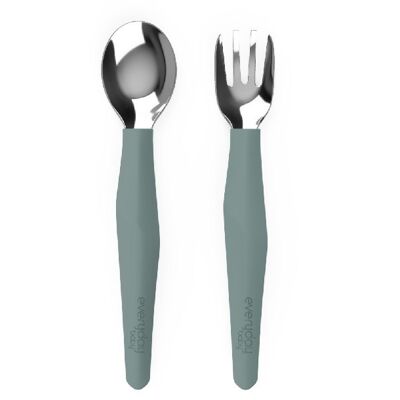 Stainless Steel Cutlery Harmony Green 2-Pack