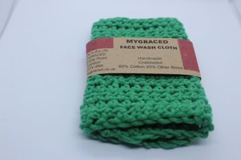 Débarbouillette Crochetée - Vert 1