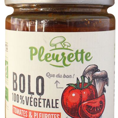 Sauce façon Bolo 100% végétale - Tomates & Pleurotes BIO - 230g