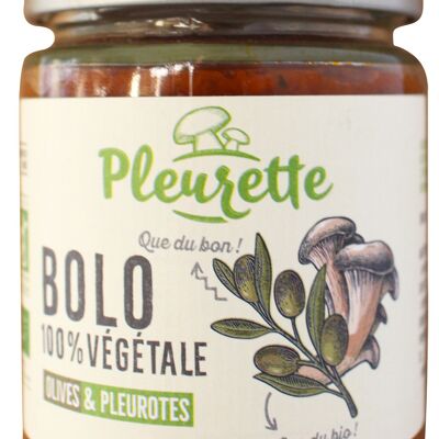 Sauce façon Bolo 100% végétale - Olives & Pleurotes BIO - 230g