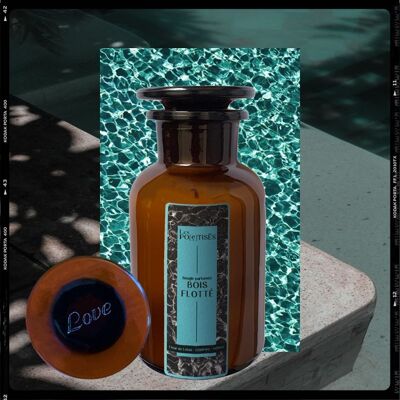 Bougie Personnalisée | Votre message gravé | Apothecary Apothicaire | Bois Flotté | 250g