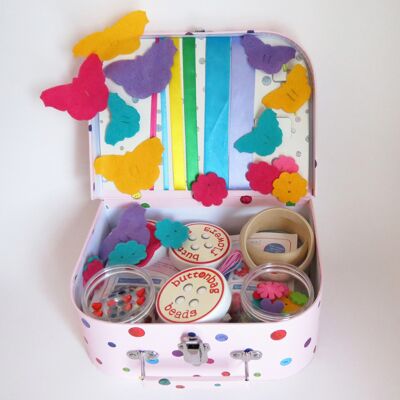 Jewellery Suitcase - Buttonbag - Make your own children's crafts