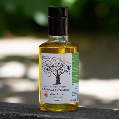 Intensives grünes fruchtiges Olivenöl PDO Provence - 25cL