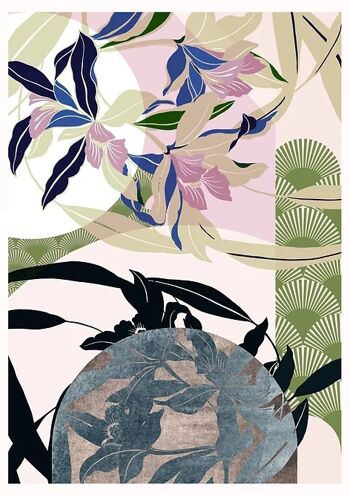 KIMONO MANCHE Giclee Art Print - A3 3