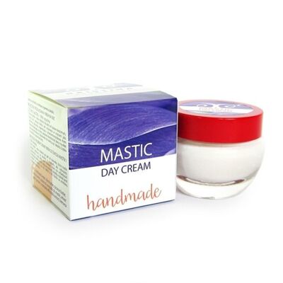 Gesichts-Tagescreme mit Mastix - Handgemacht - Anti-Falten, 50 ml