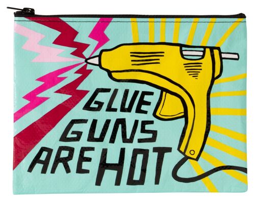 Glue Guns Are Hot Zipper Pouch - NEW!