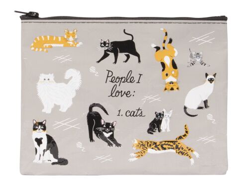 People I Love: Cats Zipper Pouch