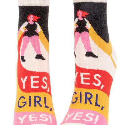 Yes, Girl, Yes Ankle Socks