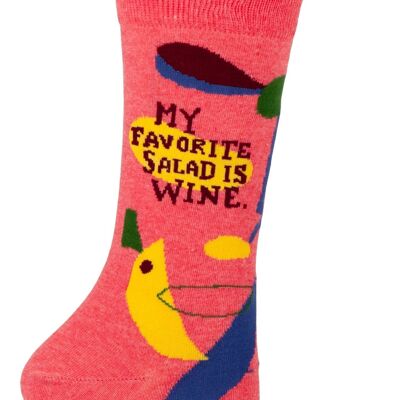 La mia insalata preferita sono i calzini Wine Crew