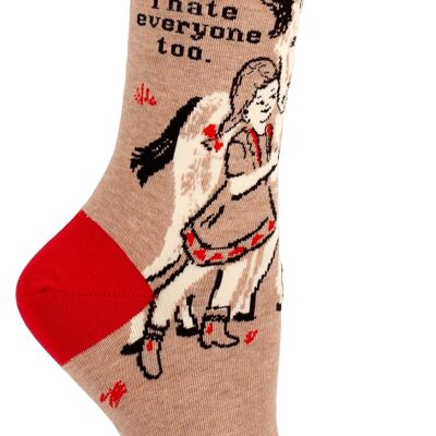 I Hate Everyone Too Crew Socks