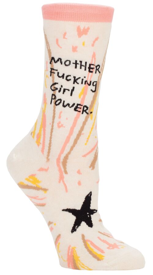 Mother Fucking Girl Power Crew Sock