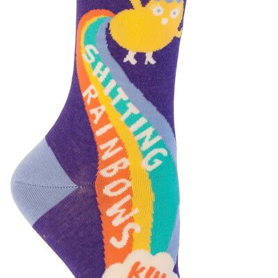 Shiting Rainbows Crew Chaussettes