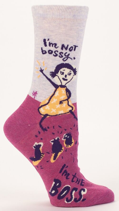 I'm Not Bossy Crew Socks