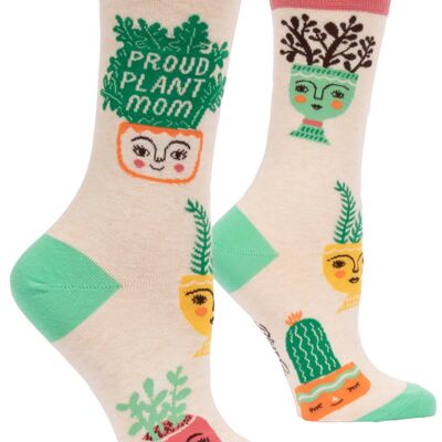 Stolze Plant Mom Crew-Socken