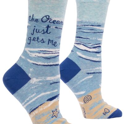 Ocean Gets Me Crew-Socken