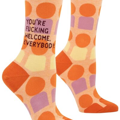 You're Fucking Welcome Crew Socks