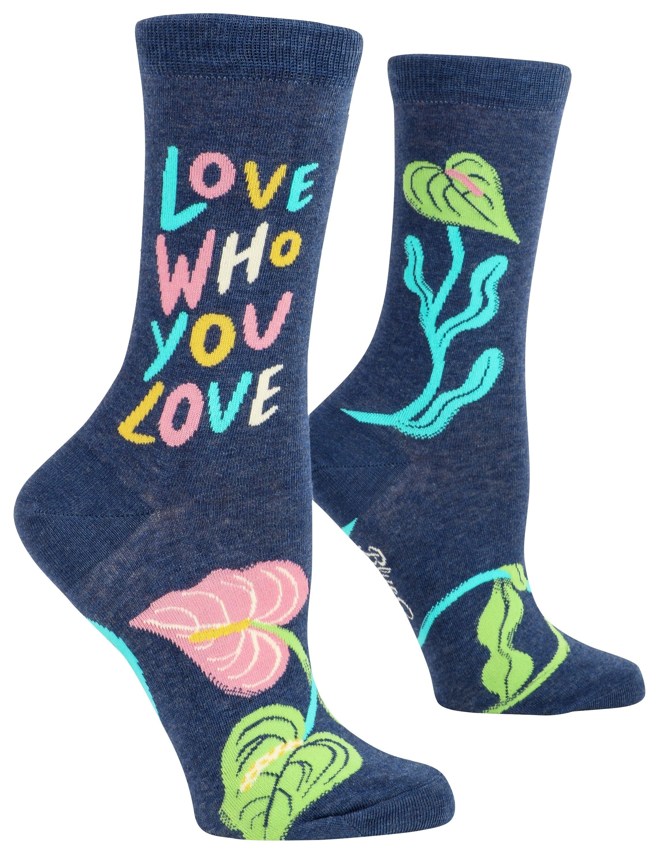 Liebe, wen du liebst Crew-Socken