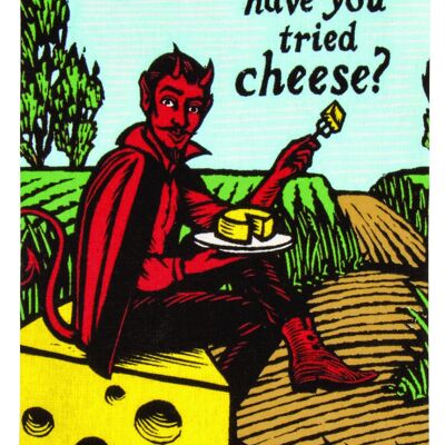 Haben Sie Käse probiert? Geschirrtuch