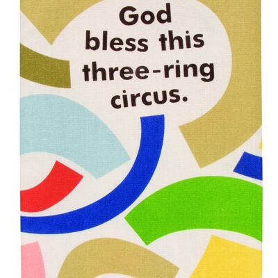 Zirkus-Geschirrtuch mit drei Ringen
