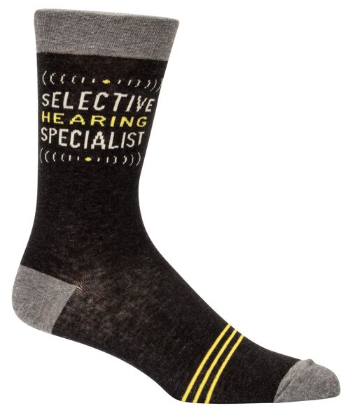 Selective Hearing Specialist Men's Sock