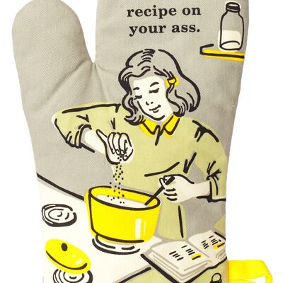 Droppin' A Recipe on Your Ass Oven Mitt