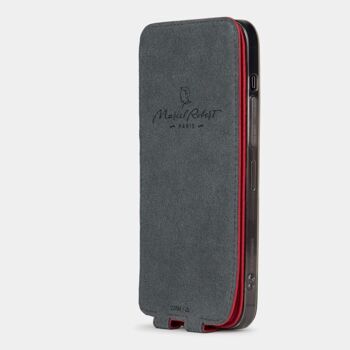 etui iphone 13 pro - cuir premium rouge 6