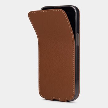 etui iphone 13 pro - cuir premium caramel 4