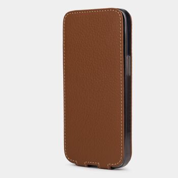 etui iphone 13 pro - cuir premium caramel 5