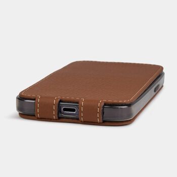 etui iphone 13 pro - cuir premium caramel 8