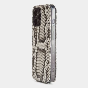 etui iphone 13 pro - cuir python naturel 7