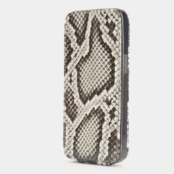 etui iphone 13 pro max - cuir python naturel 4