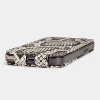 etui iphone 13 pro max - cuir python naturel 7