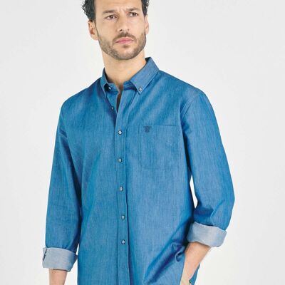 Chemise Bleu Caramel