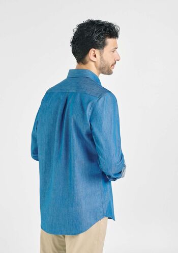 Chemise Bleu Caramel 2