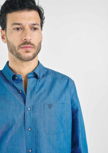 Chemise Bleu Caramel 3