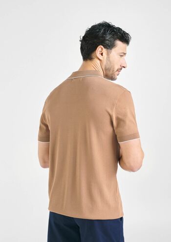 Polo Homme Marron Caramel 2