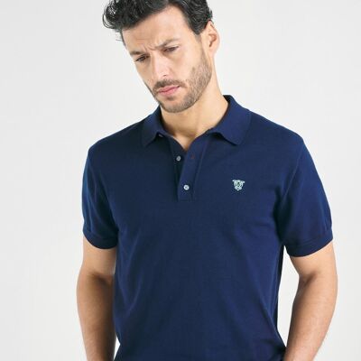 Navy Polo Man Caramel