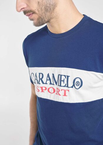 T-shirt Caramel Marine_logo sérigraphié 3