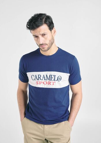 T-shirt Caramel Marine_logo sérigraphié 4