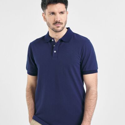 Centauro navy cotton polo shirt