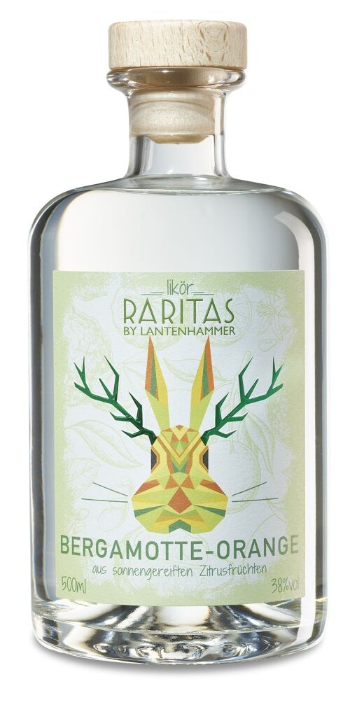 RARITAS Bergamotte-Orangen Likör 38% 500 ml