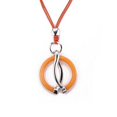 Akina - Orangefarbene Halskette