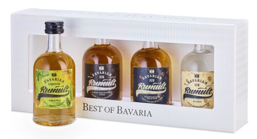 Best of Bavaria 4x 0,05 L RUMULT Bavarian Rum Signature Cask Selection / Cuba Edition / Pineapple Liqueur / Blanco