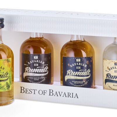 Best of Bavaria 4x 0,05 L RUMULT Bavarian Rum Signature Cask Selection / Cuba Edition / Ananas Liqueur / Blanco