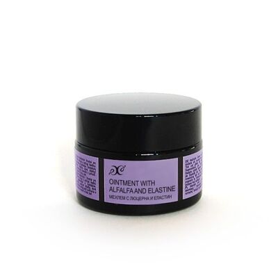 Antiwrinkle Face Cream - Ointment with Alfalfa (Lucerne) and Elastine, 40 ml