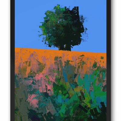 Sunlit Oak Scenery Art Print & Canvas - A4 Print (210 x 297mm)