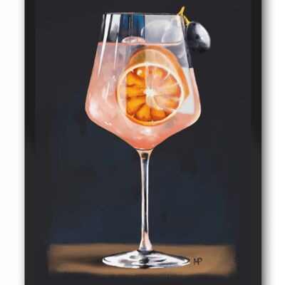 A Gin & Tonic Art Print & Canvas - A4 Print (210 x 297mm)