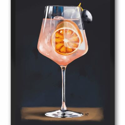 A Gin & Tonic Art Print & Canvas - A3 Print (297 x 420mm)